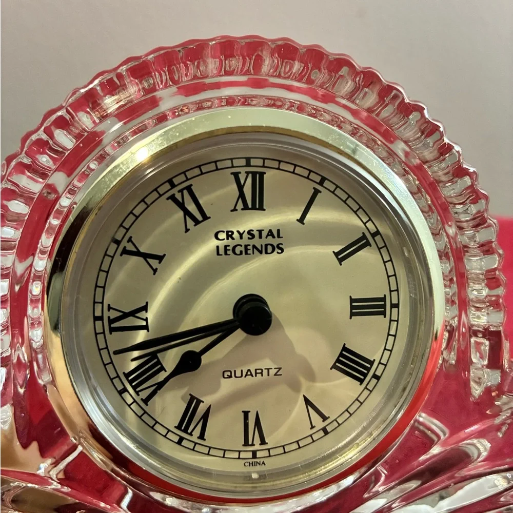 Stunning Godinger Crystal Legends Mantle Clock